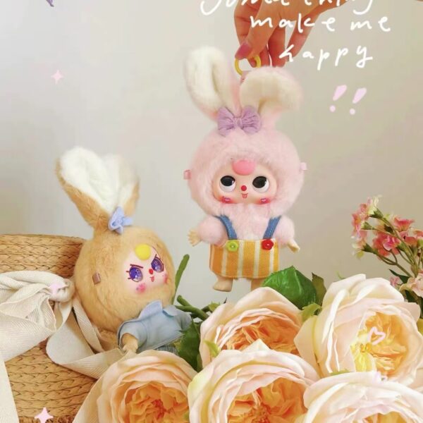 Baby Three Series Macaron Cute Bunny Plush Doll Blind Box, Doll Model Ornament Mystery Box - Image 5