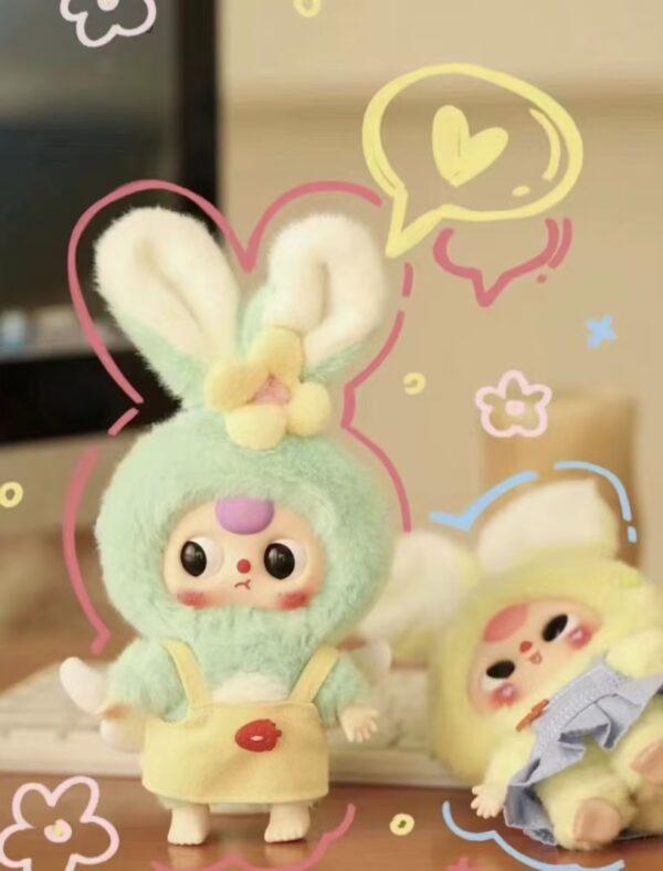 Baby Three Series Macaron Cute Bunny Plush Doll Blind Box, Doll Model Ornament Mystery Box - Image 4