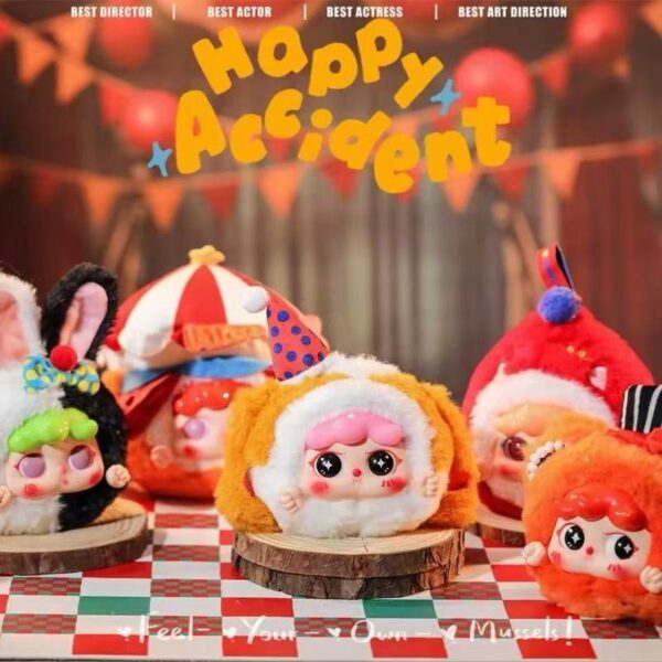 Happy Ghost Migo Dream Circus Plush Doll Blind Box, Doll Model Ornament Mystery Box